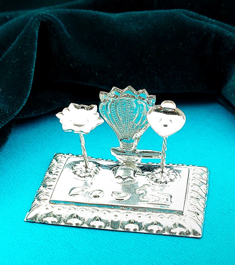 Traditional Divine Silver Mangala Gauri Pooja Set